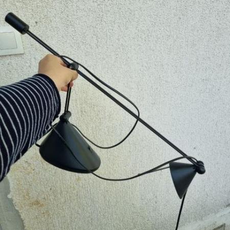 Fekete Súlyos Asztali Lámpa Posztmodern