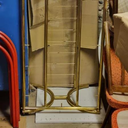 füstüveg  téglalap asztal üveglappal 55x100 ) G1